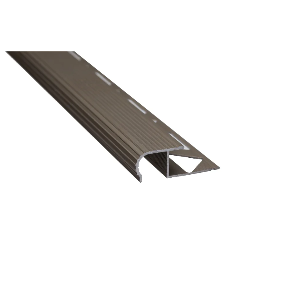 Profil incorporabil pentru trepte cu adeziv, 37 mm, olive, 2.5 m