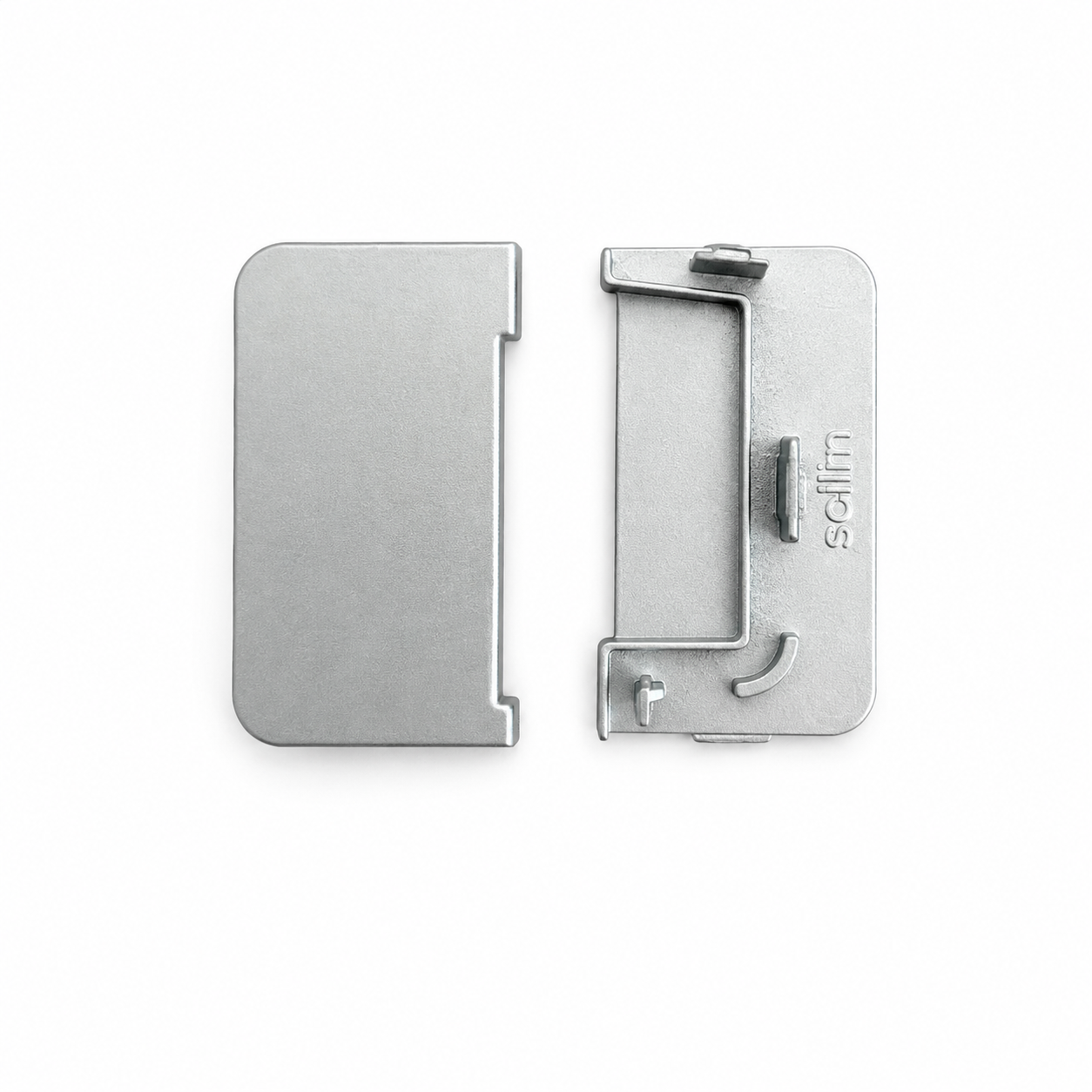 Set terminatie stanga/dreapta profil Gola 8401, plastic, argintiu