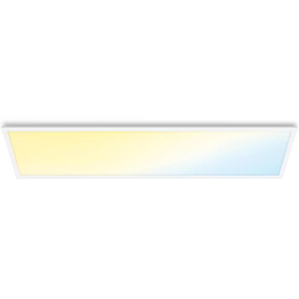 Plafoniera LED WiZ SQ, plastic/metal, 36 W, alb, 120 x 30 x 4 cm