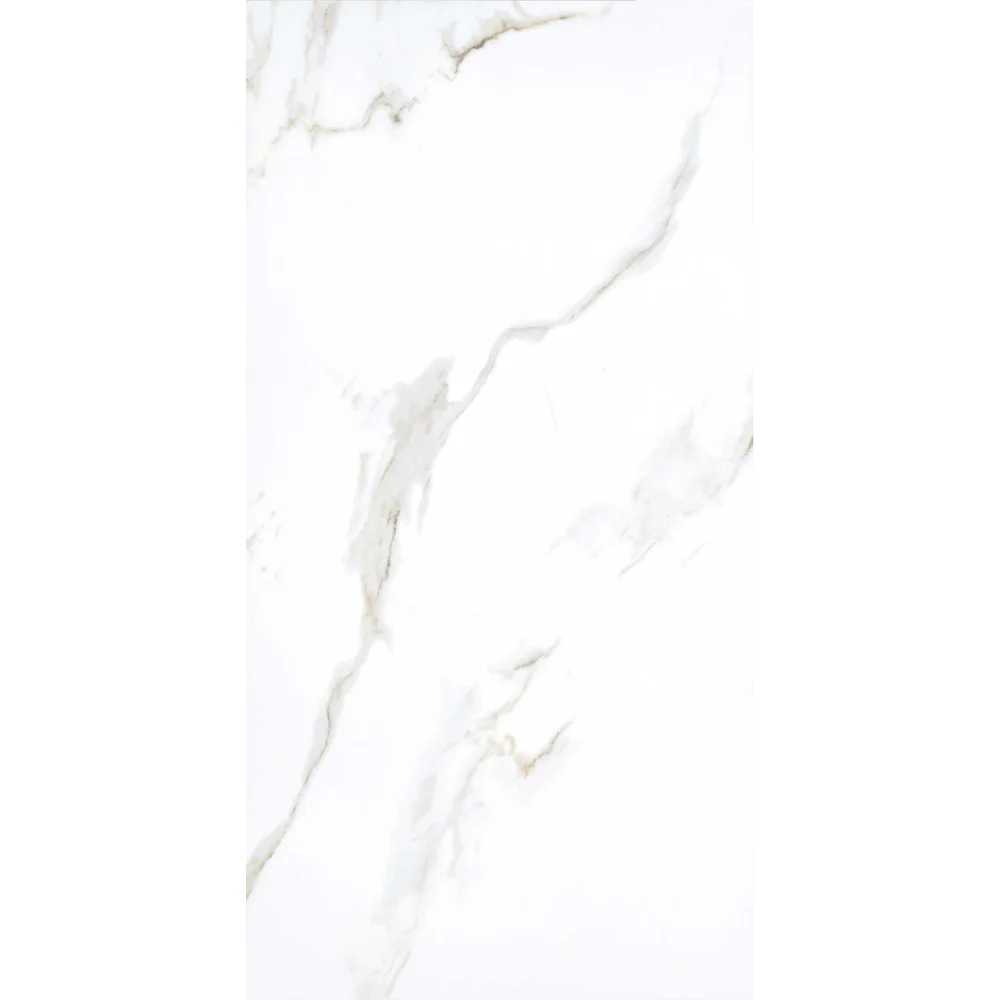 Gresie portelanata Calacatta de exterior/interior alb mat, dreptunghiulara, 120 x 60 cm