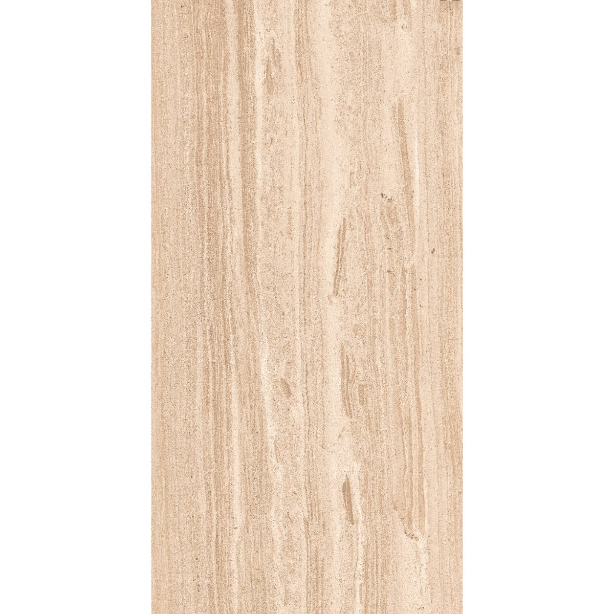 Gresie portelanata exterior/interior Tivoli Travertino Brown, aspect piatra, finisaj mat, clasa de aderanta R9, maro, 9 mm, 120 x 60 cm