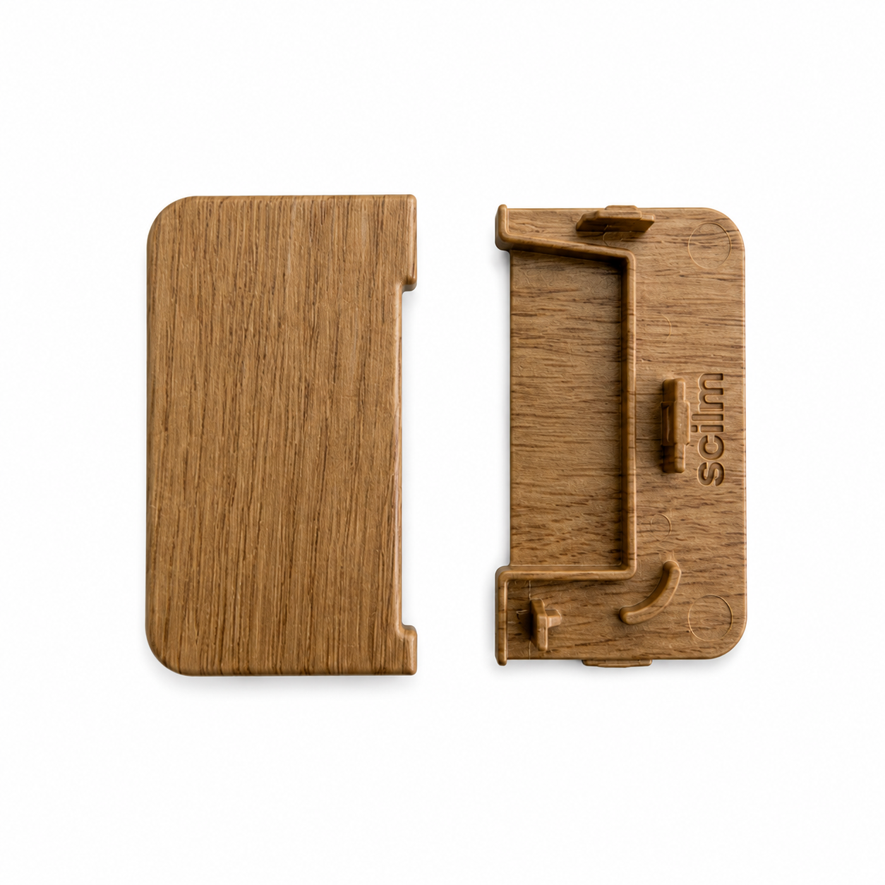 Set terminatie stanga/dreapta profil Gola 8401, plastic, stejar