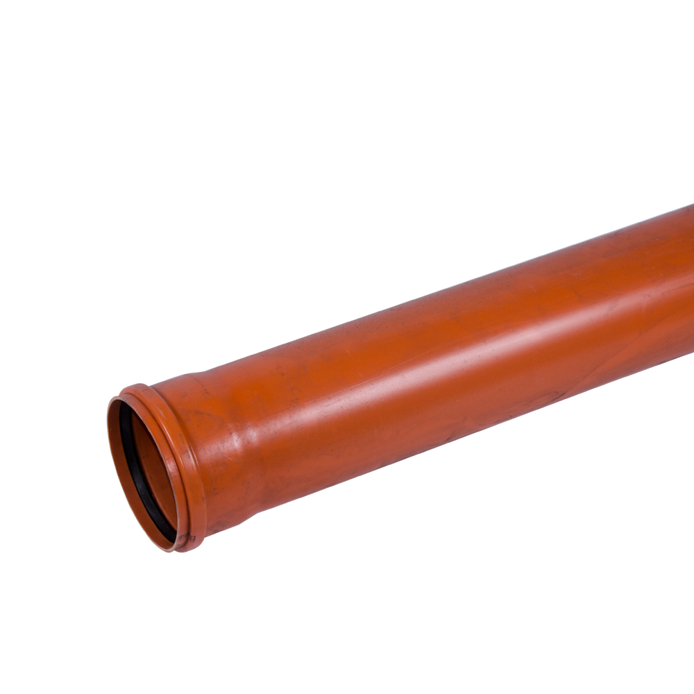 Teava PVC SN4 Valrom, canalizare exterioara, cu mufa si garnitura, diametru 110 mm, 4 m