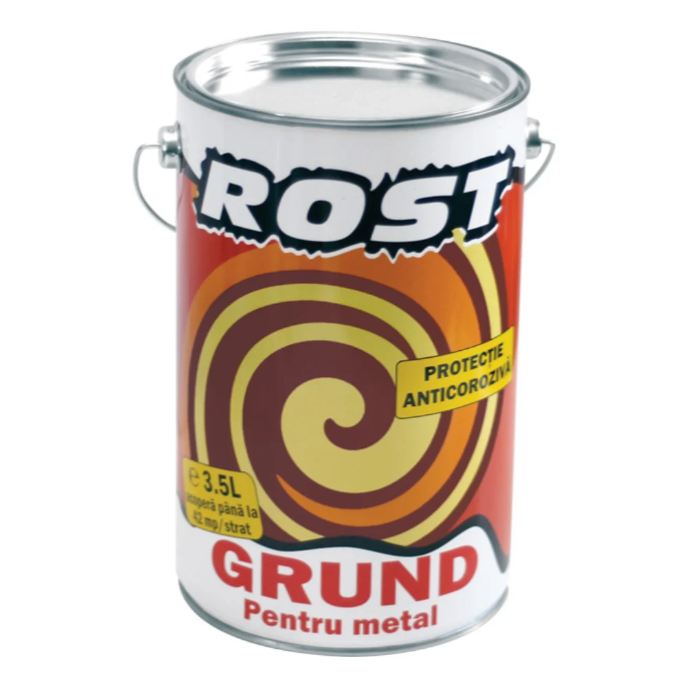 Grund Rost pentru metal, gri, 3,5 L