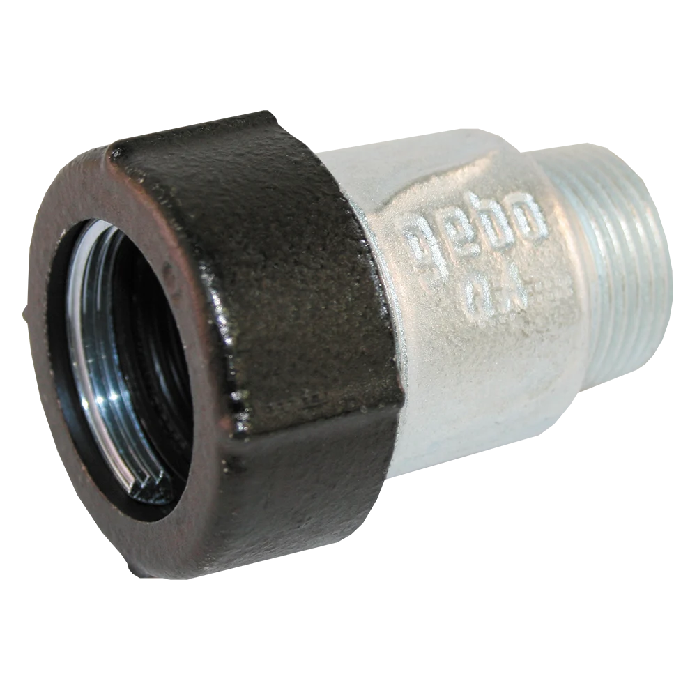 Racord rapid Gebo, filet exterior, fonta zincata, 2
