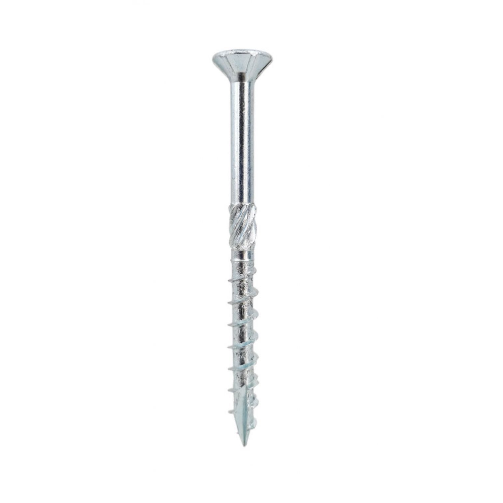 Surub cu cap inecat, otel zincat alb, 8 x 180 mm