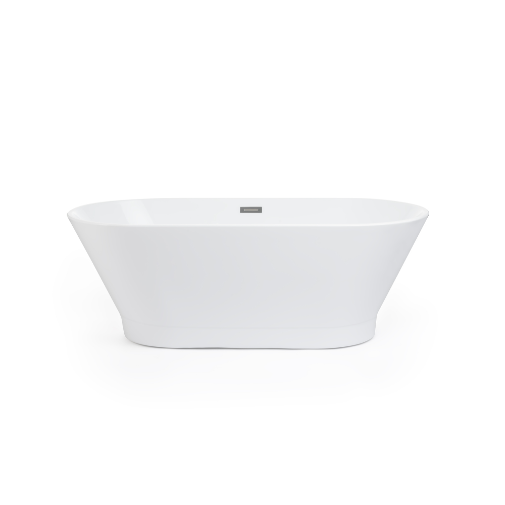 Cada baie freestanding Fibrex Oslo, acril, alb, 1700 x 750 x 600 mm