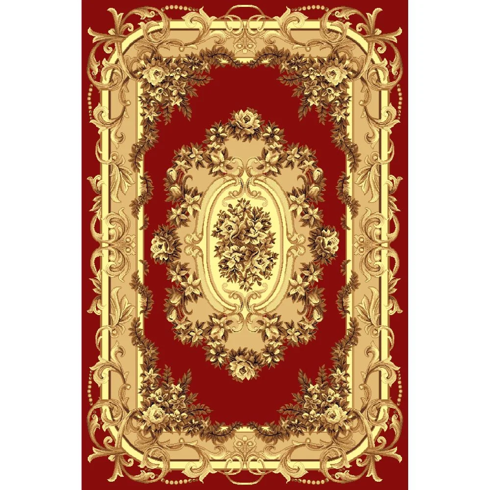 Covor clasic Gold 230/22, polipropilena BCF, rosu/bej, 60 x 110 cm