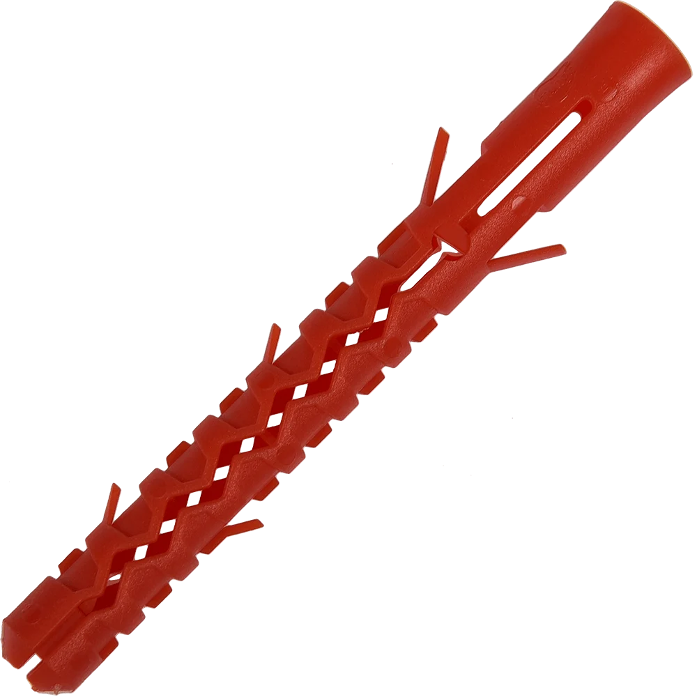 Diblu din nylon pentru caramida cu goluri, rosu, 10 x 90 mm