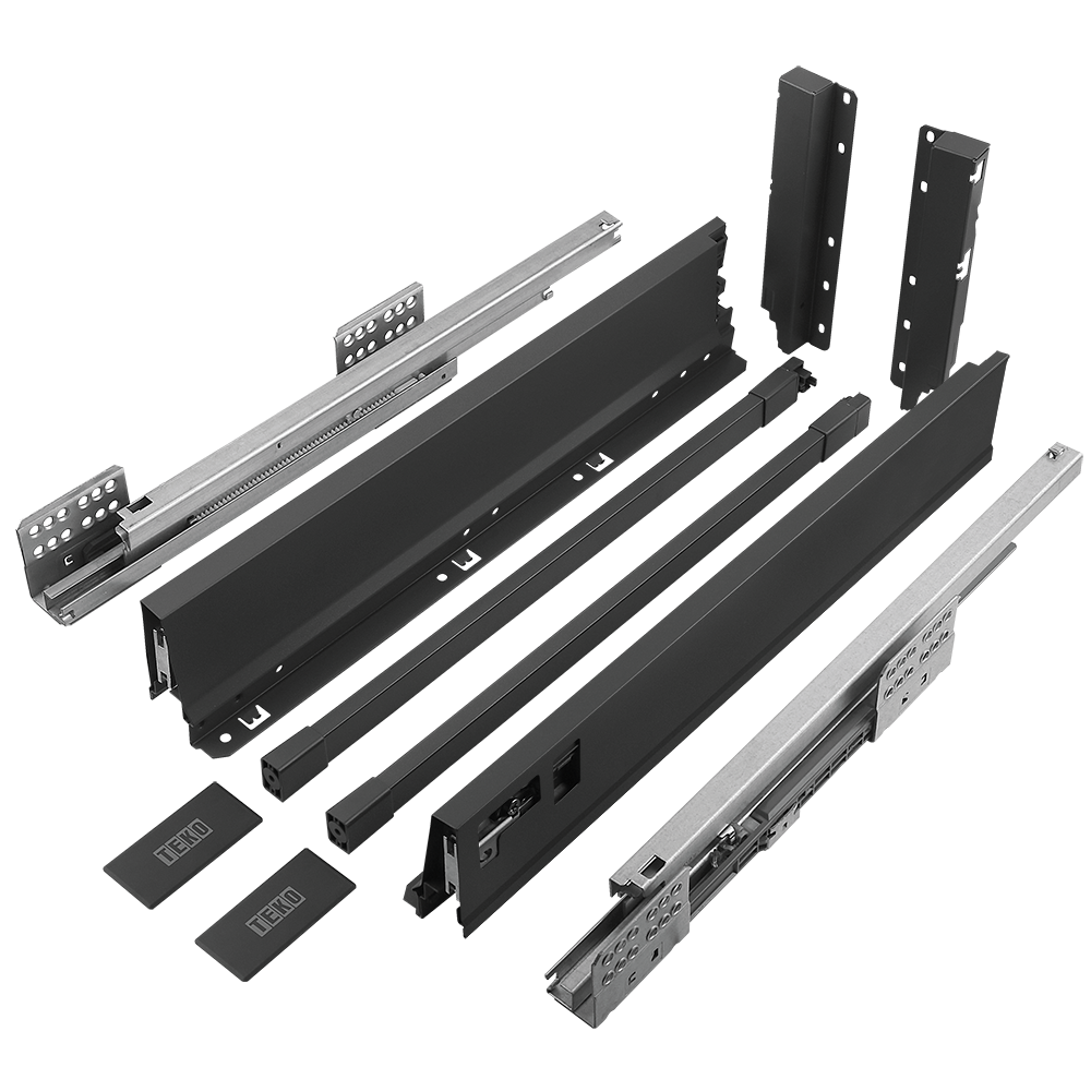 Sistem pentru sertar, Teko Clasic, antracit, 40 kg, H 167 mm , 450 mm