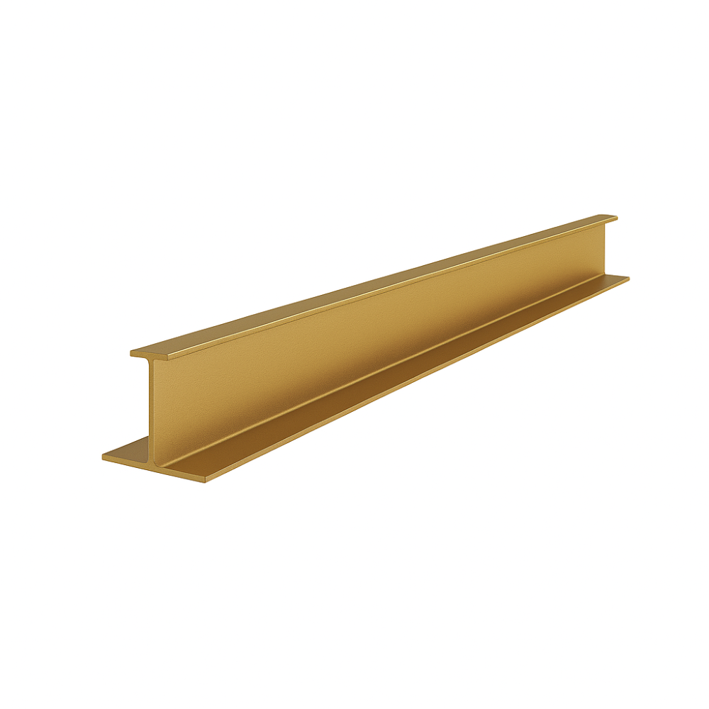 Profil H NLB, aluminiu, auriu mat, 3 m