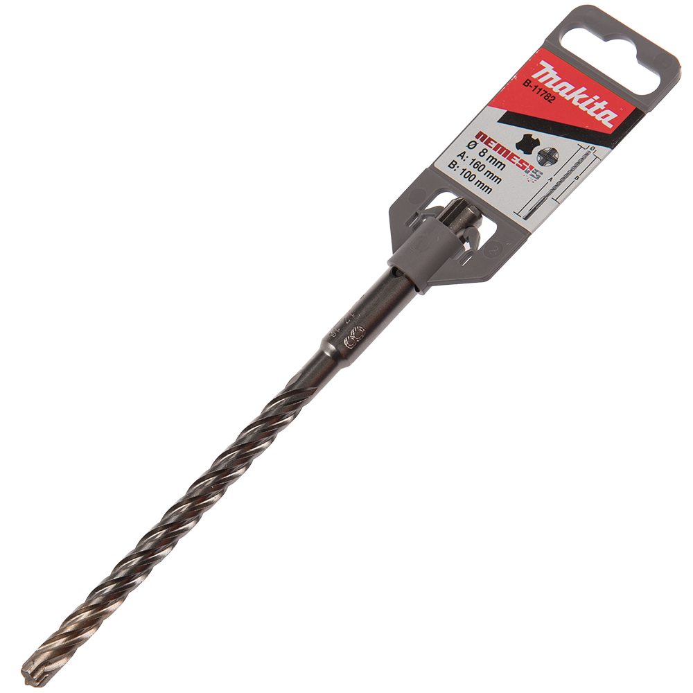 Burghiu 4 taisuri Makita Nemesis, SDS-Plus, pentru beton, 160 x 8 mm