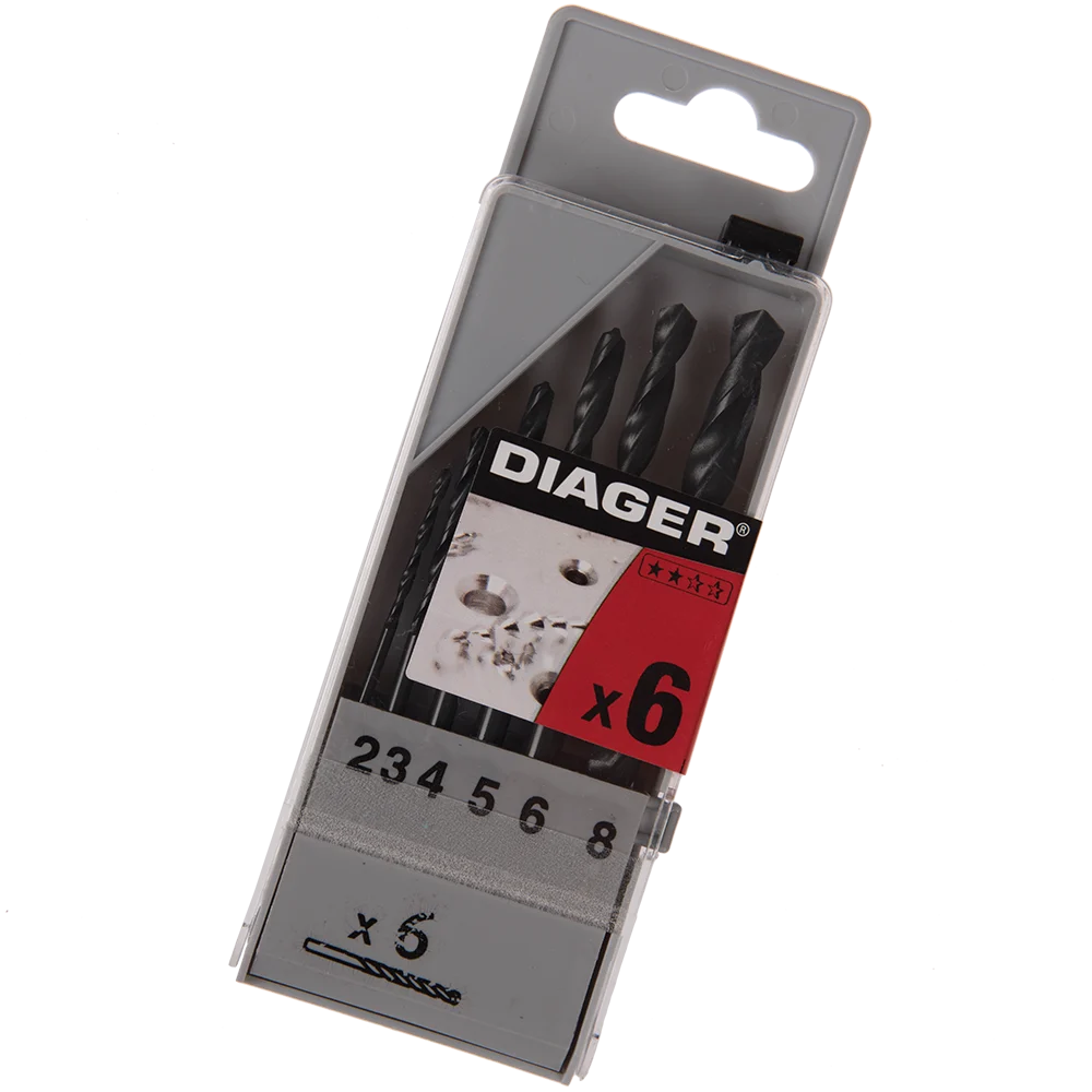 Set 6 burghie Unior, pentru metal, 2 - 8 mm