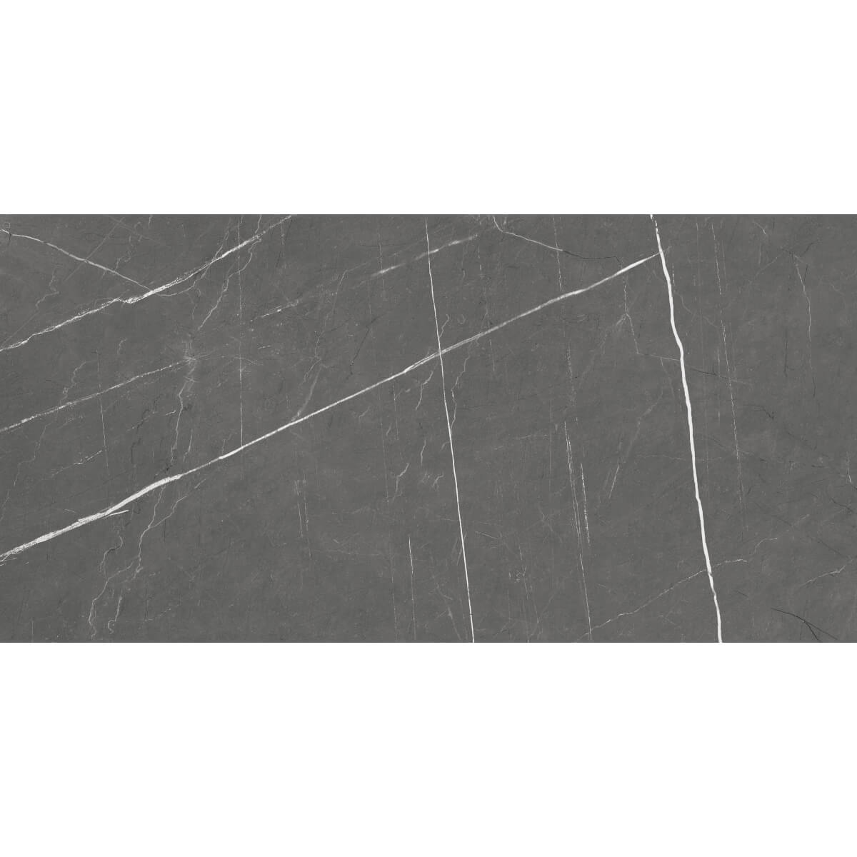 Gresie portelanata exterior/interior Altica Dark Glossy, rectificata, lucios, gri, 60 x 120 cm