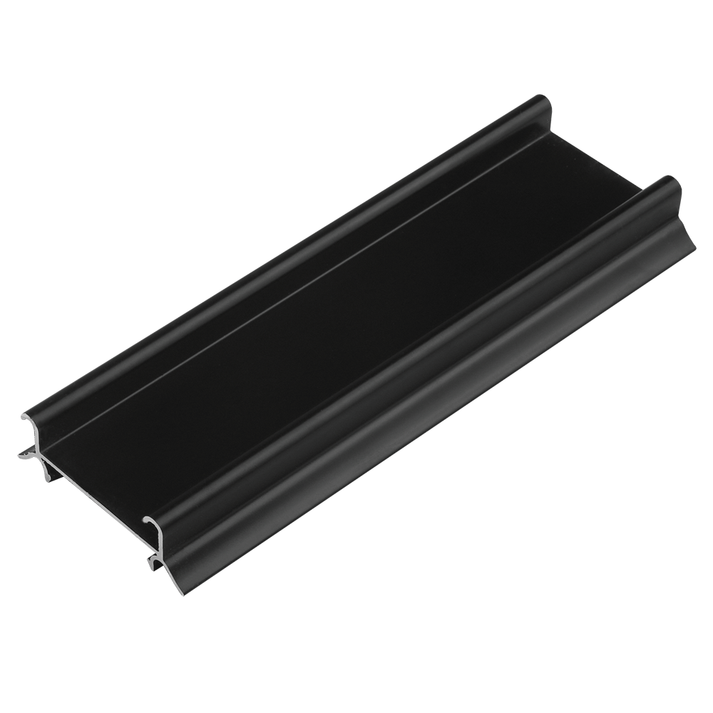 Profil aluminiu rulare inferior, Omega/Multiomega, negru mat, 4 m