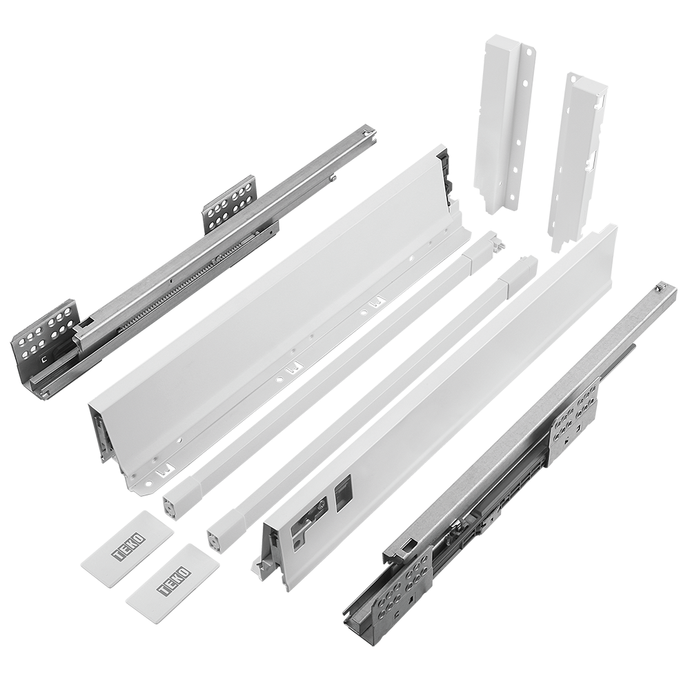 Sistem pentru sertar, Teko Clasic, alb, 40 kg, H 167 mm , 350 mm