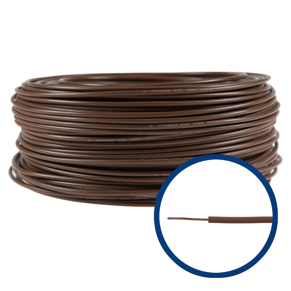 Cablu electric FY/ H07V-U 1,5 mm maro