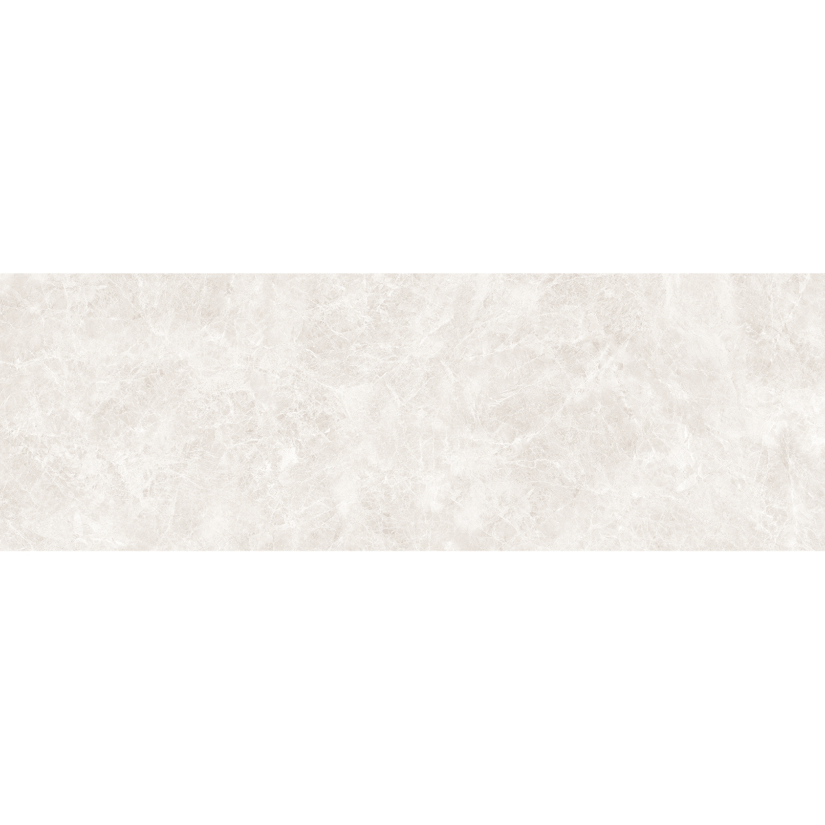 Faianta baie rectificata glazurata Orleans Bianco, crem, lucios, aspect marmura, 30 x 90 cm