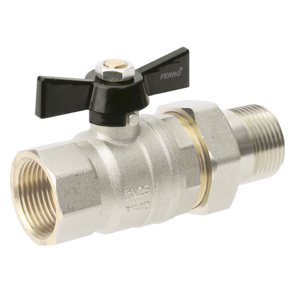 Robinet sfera KSH3 Ferro, alama, filet interior-exterior, 1 inch