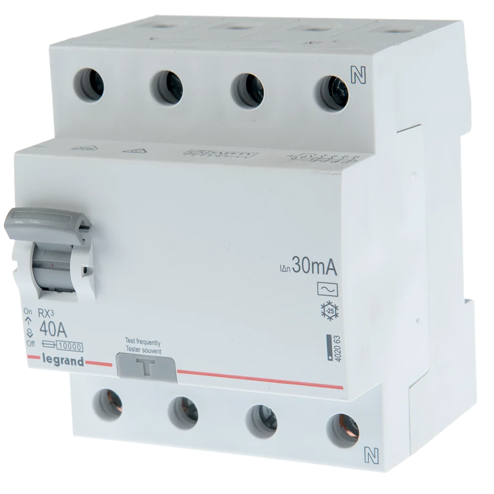 Intrerupator diferential RX3 Legrand 402063, 4P, 40A, 30mA
