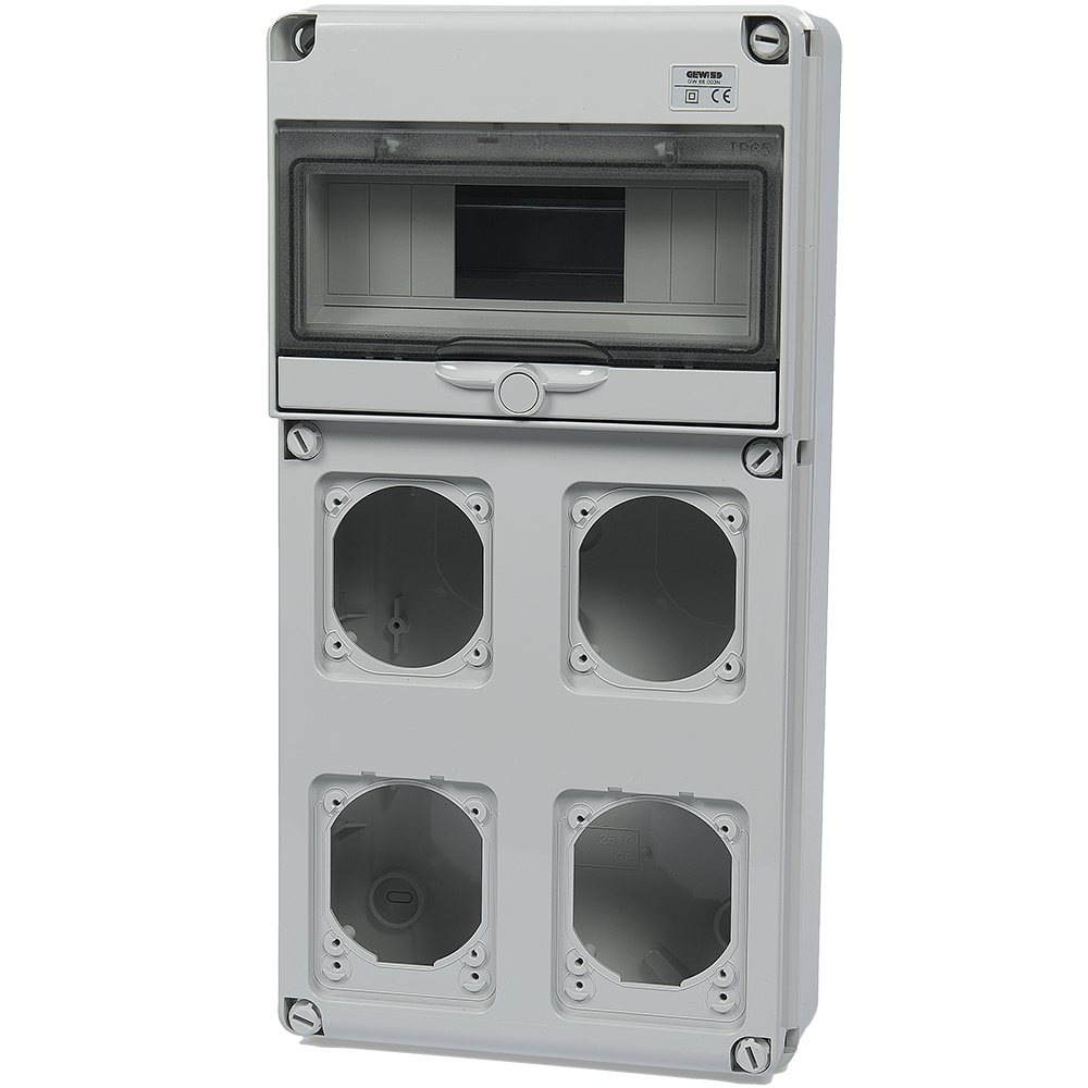 Tablou distributie 10 module Gewiss GW68003N, montaj aplicat, IP65