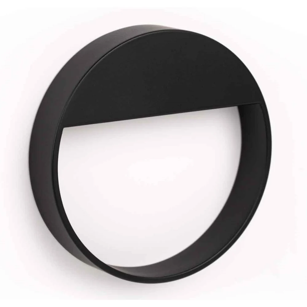 Maner rotund Bau Vieffe, zamac, negru, 90 mm