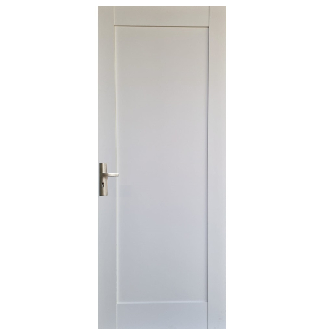 Usa interior plina Pamate U-84, reversibila, MDF, alb, toc 10 cm, 200 x 60 x 3.8 cm
