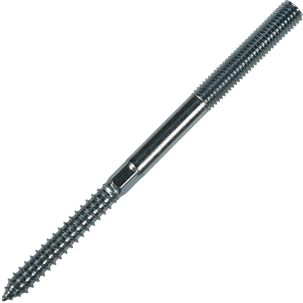 Prezon pentru lemn si metal, otel zincat, M10 x 200 mm, L55/M50