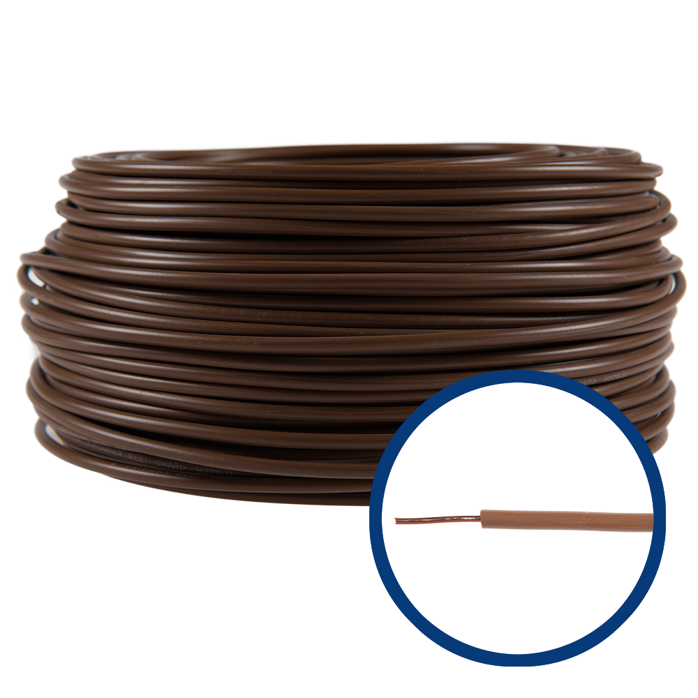 Cablu electric FY (H07V-U) 2.5 mmp, izolatie PVC, maro