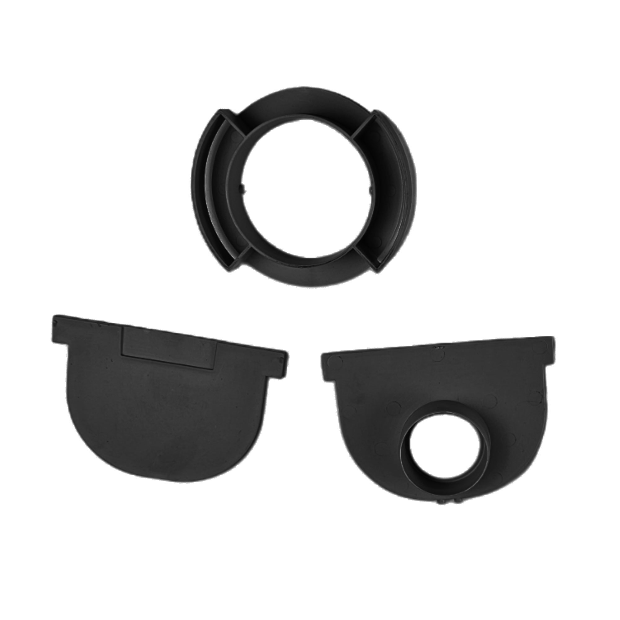 Kit accesorii rigola ACO Easyline H90, polipropilena, negru