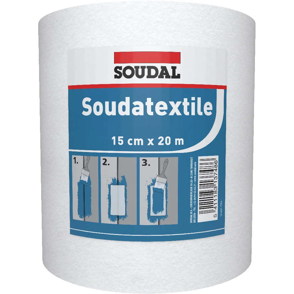 Banda fixare Soudal Soudatextile 110, alb, 20 x 0.15 m