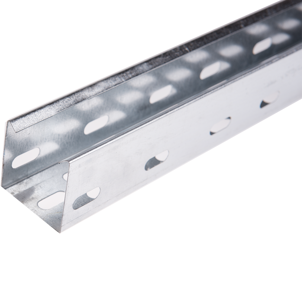 Jgheab metalic perforat Metaksan, 50x50x0.6 mm, 3 m