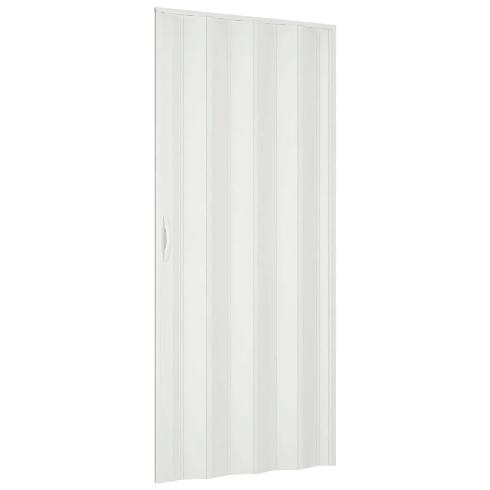 Usa plianta din PVC Aurora, decor uni, alb, 203 x 85 cm