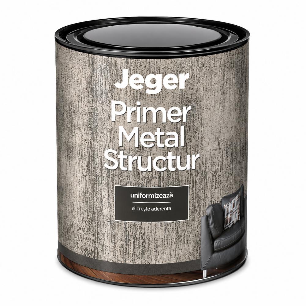Amorsa efect decorativ Jeger Metal Structur, negru, 1 kg