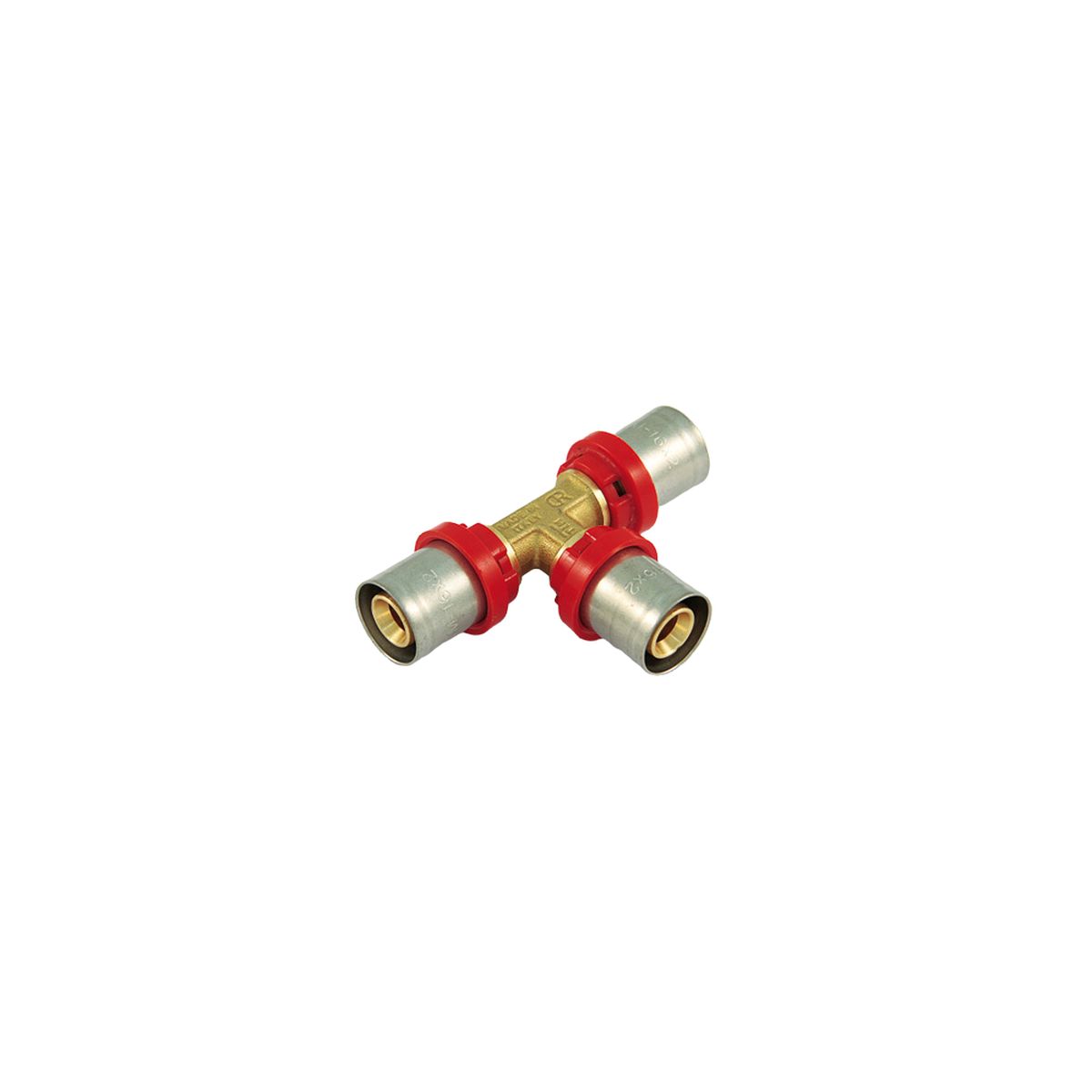 Teu egal presare multistrat Tiemme, filet interior, alama, diametru 26 mm