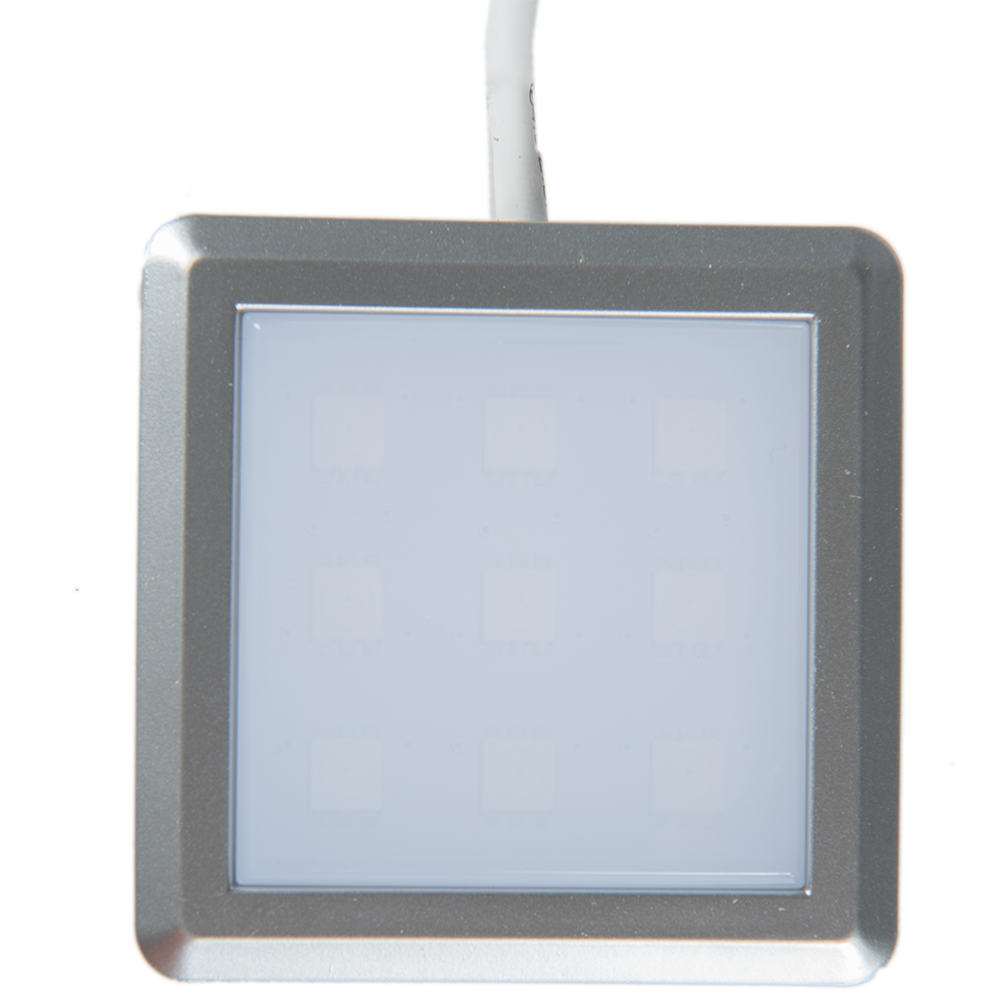 Spot patrat cu LED RGB