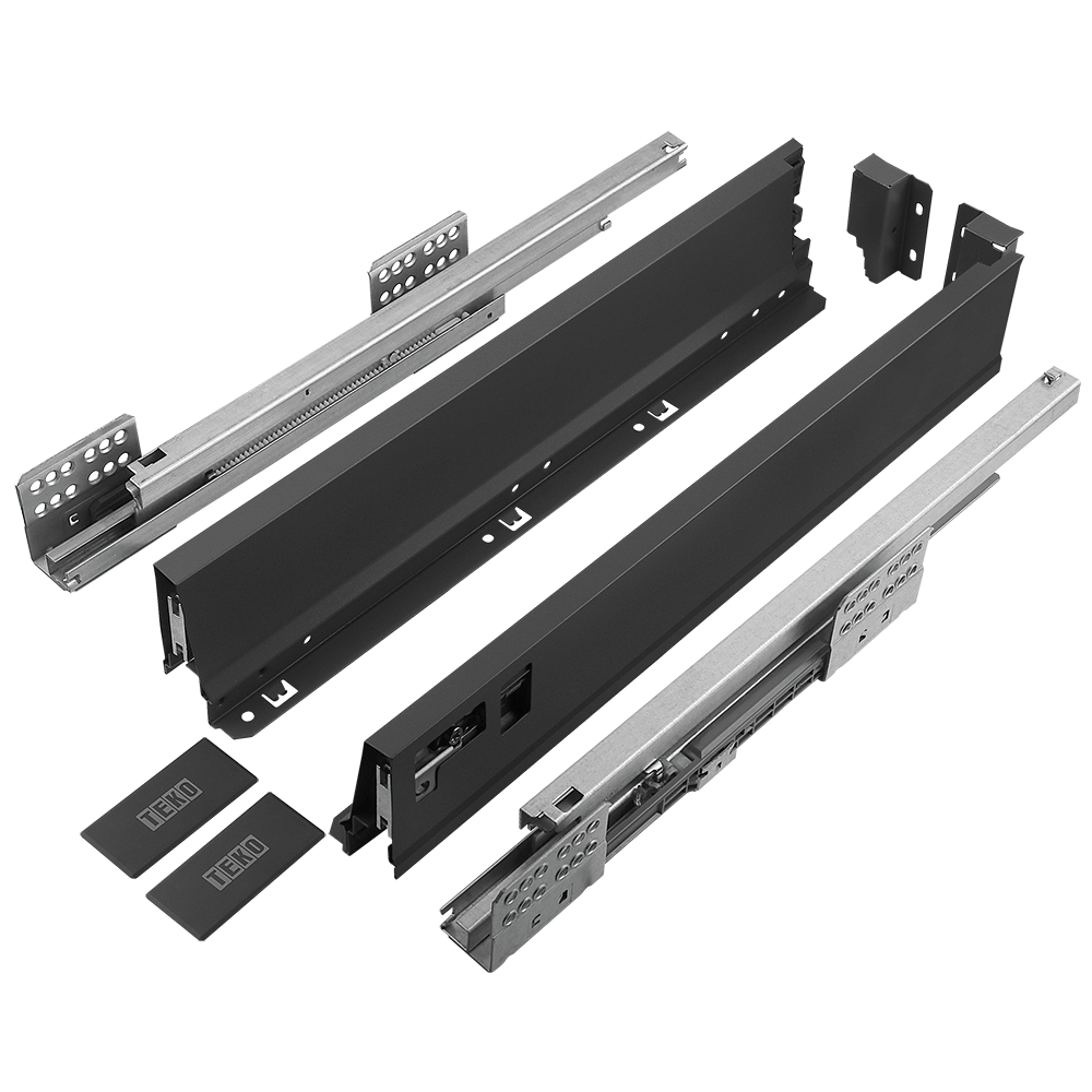 Sistem pentru sertar, Teko Clasic, antracit, 40 kg, H 86 mm , 450 mm