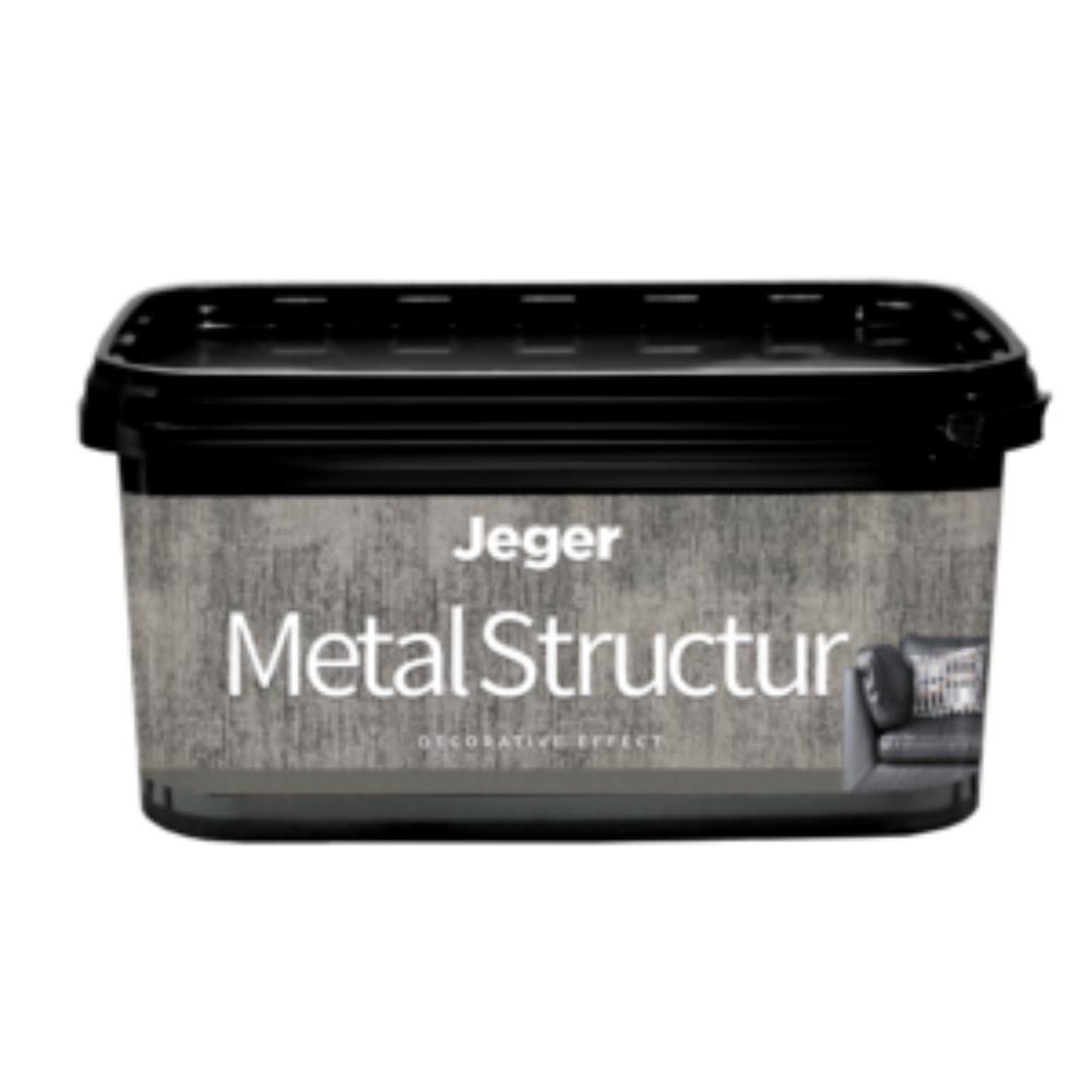 Vopsea decorativa Jeger Metal Structur, efect metalic, 7 kg