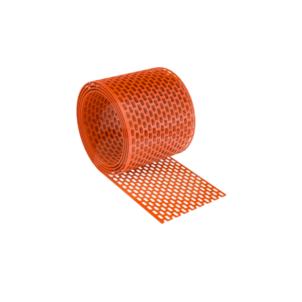Banda protectie streasina PVC, RAL 8019 maro, 100 mm x 5 ml