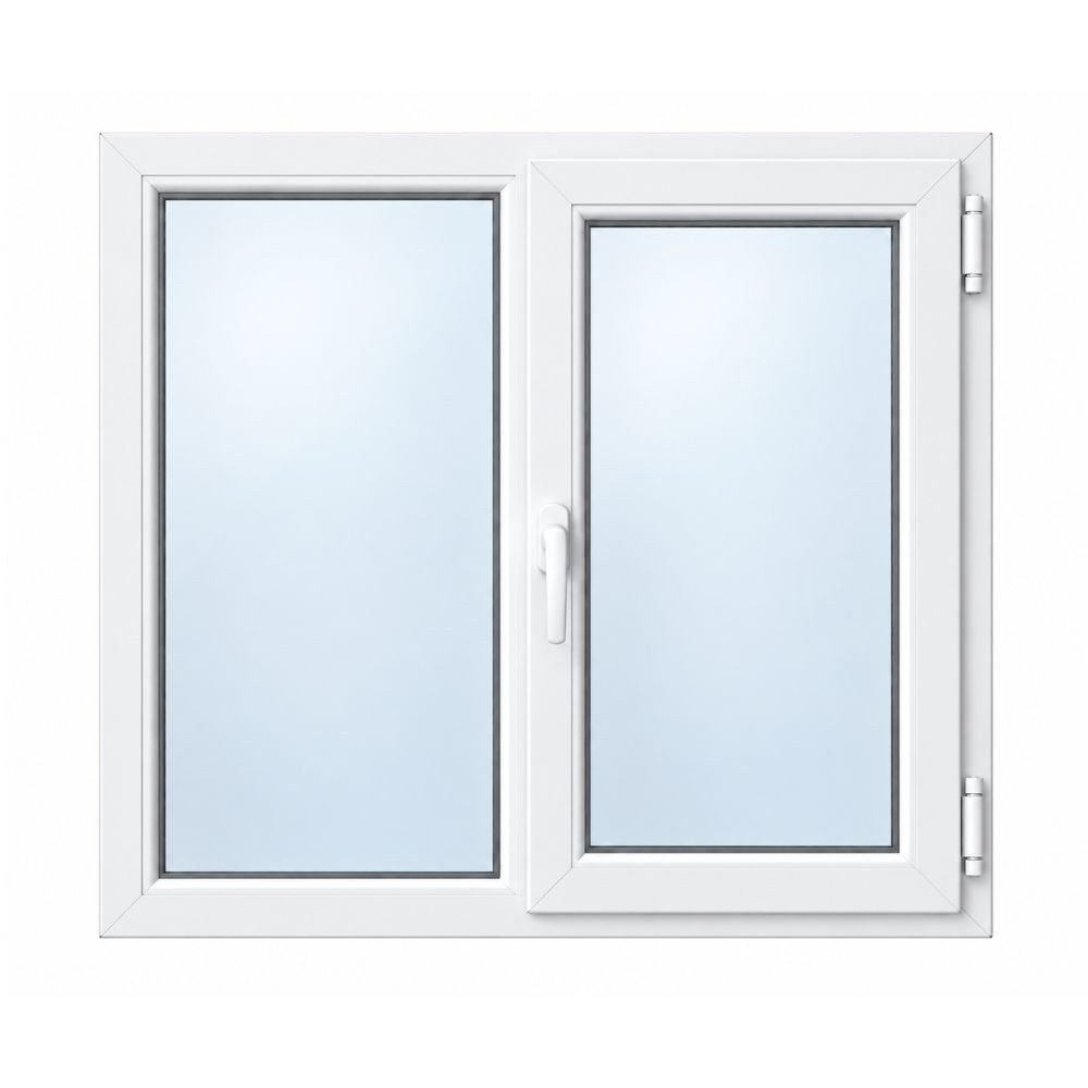 Fereastra PVC Klass, 4 camere, deschidere simpla, dreapta, alb, 100 x 120 cm