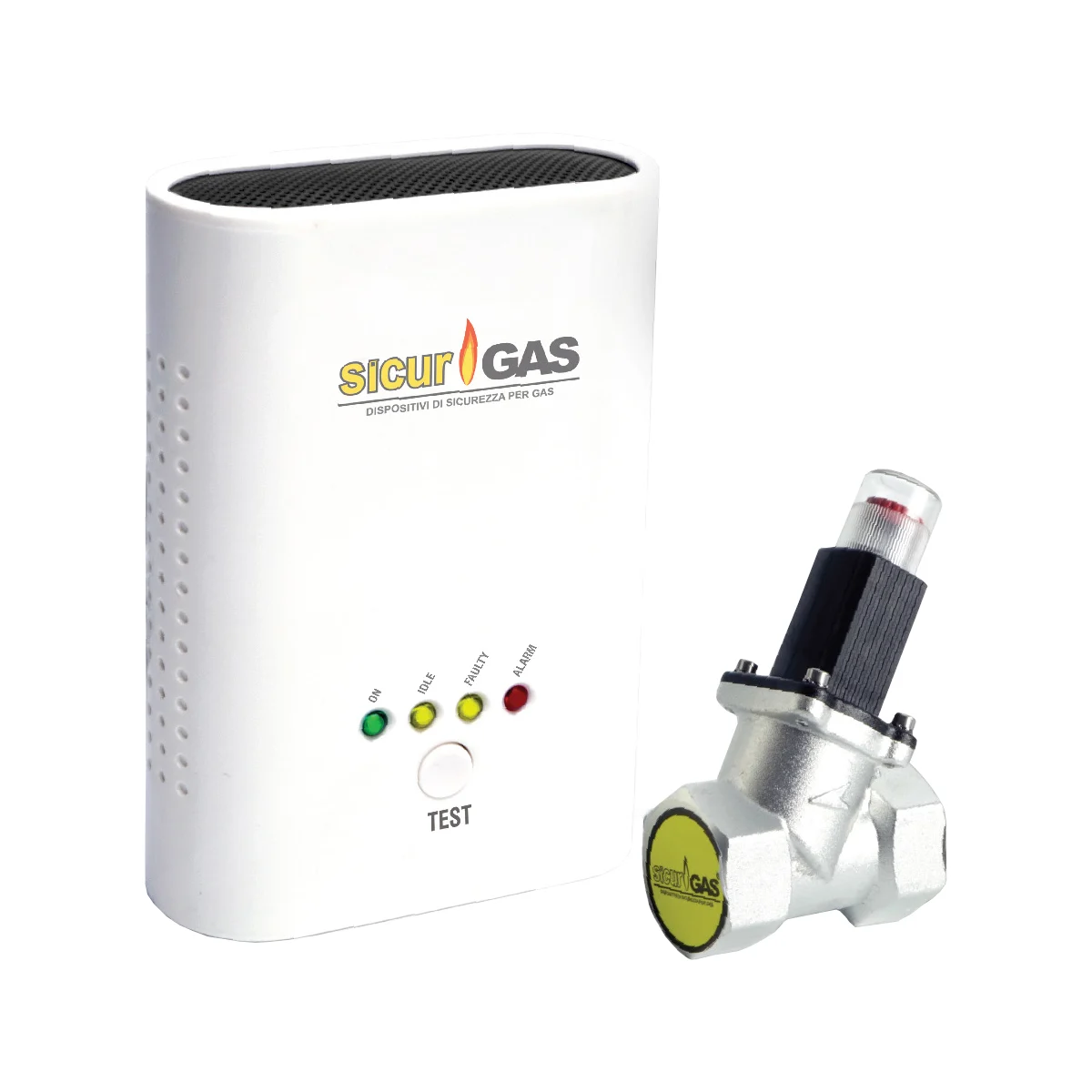 Detector de gaz Sicurgas, cu electrovalva 1/2 inch