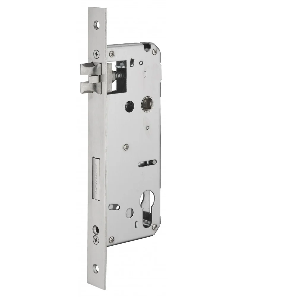 Broasca usa intrare, ingropata, contraplaca otel, argintiu, 45 x 85 mm