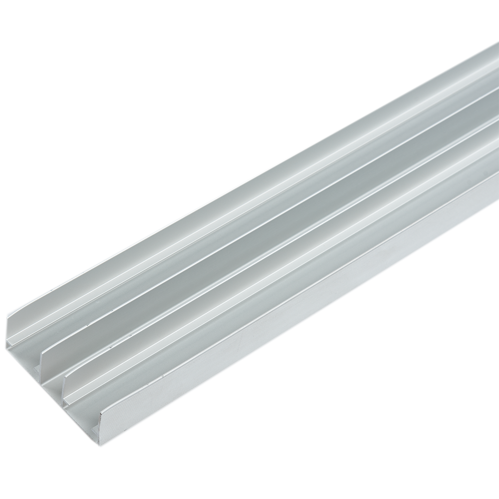 Profil ghidare superior dublu, aluminiu, 2 m