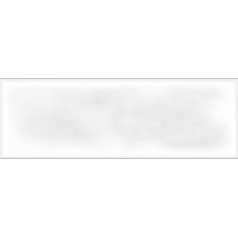 Faianta baie rectificata Metro Bumpy Super White Glossy, alb, lucios, aspect de caramida, 30 x 10 cm