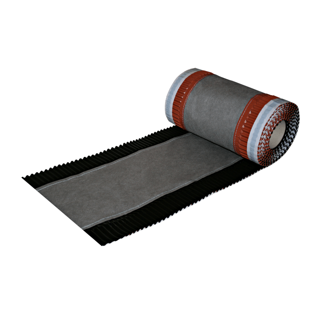 Banda ventilatie coama folie Eco Eurovent, RAL 9005 negru, 0,31 x 5 m