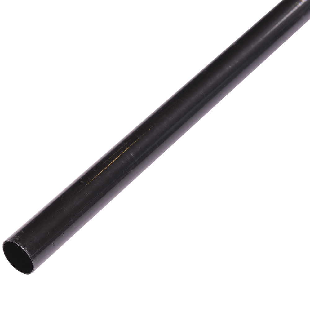 Bara galerie metal forjat, 16 mm, 300 cm, negru