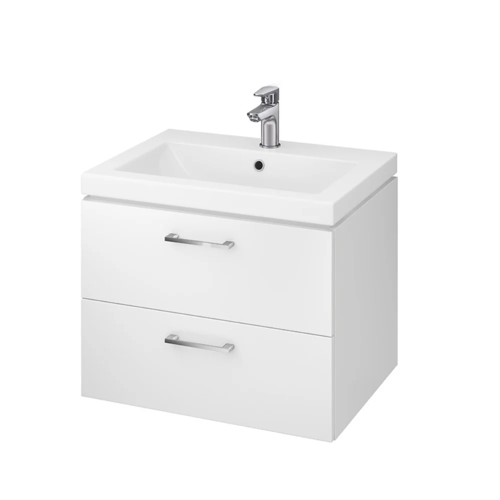Mobilier baie Cersanit Lara Como, baza cu lavoar, PAL, alb, 60 x 45 x 45 cm