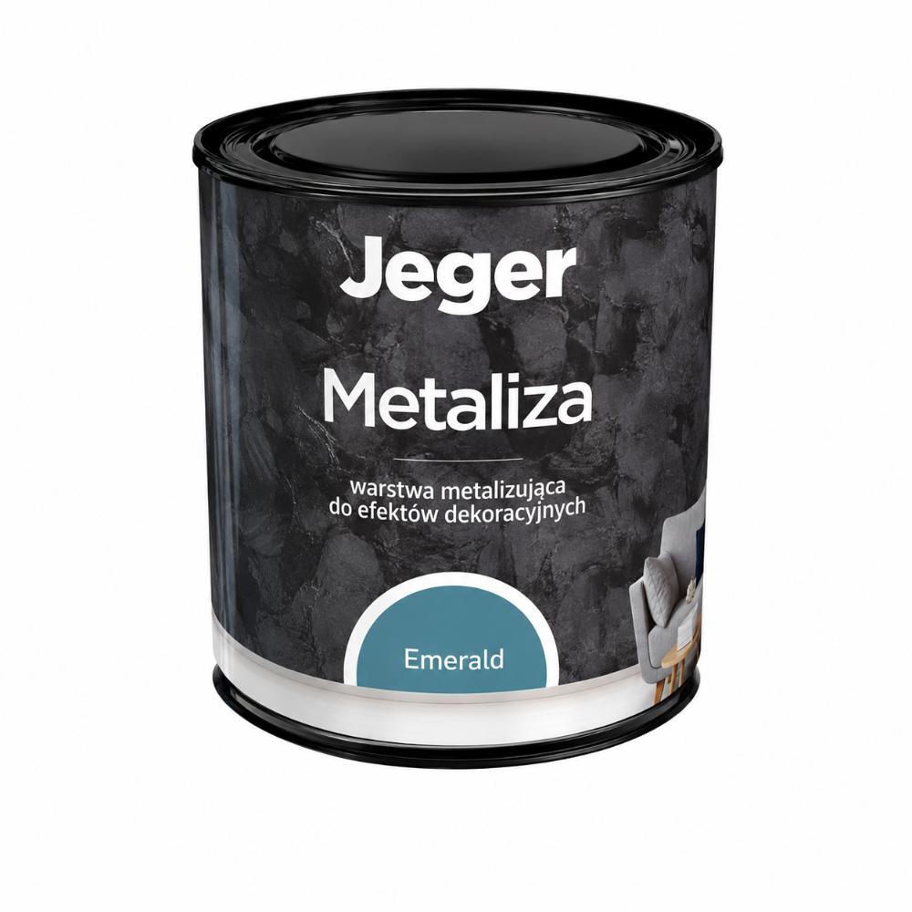 Finisaj metalic decorativ Jeger Metaliza, Emerald, 400 ml