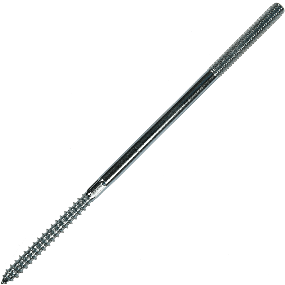 Prezon pentru lemn si metal, otel zincat, M8 x 160 mm, L45/M50