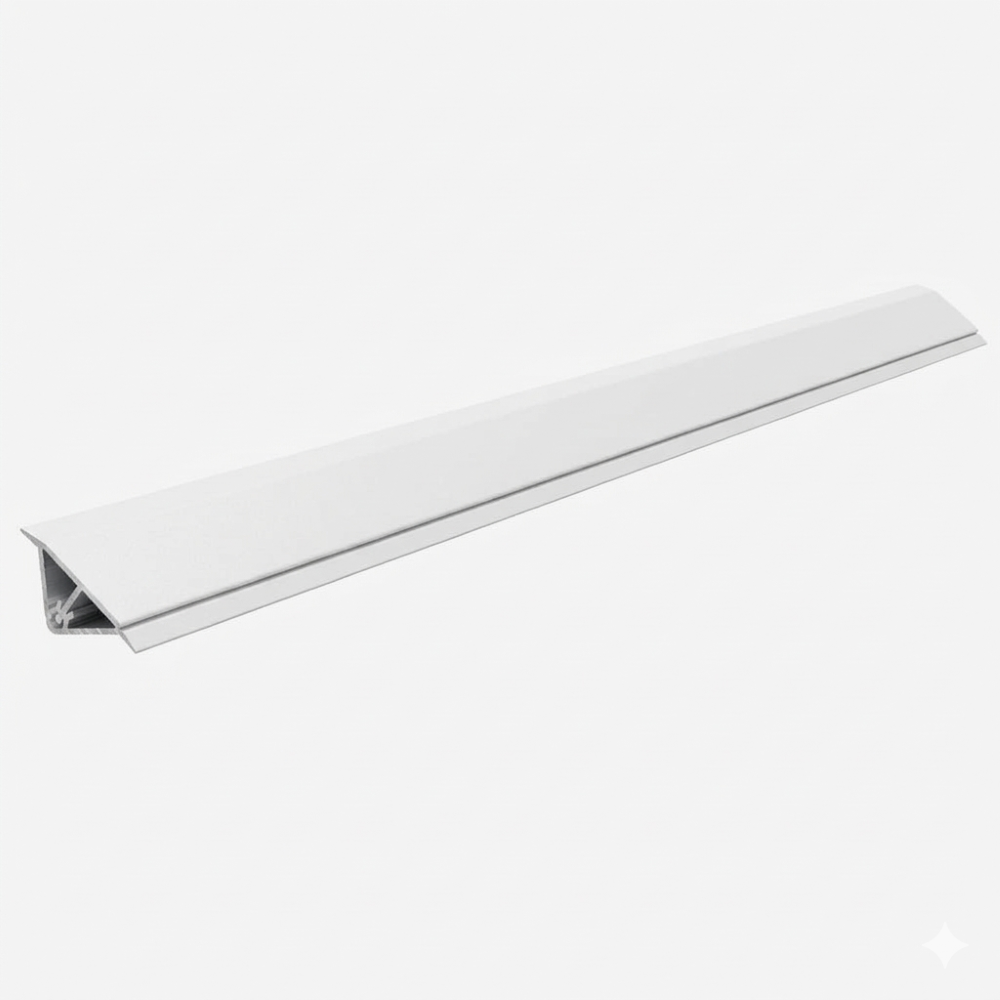 Profil inaltator pentru blat bucatarie, aluminiu, alb, 4 m